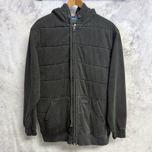 Matix Insulated Hoodie Jacket Mens Medium Black Full Zip Sweatshirt
